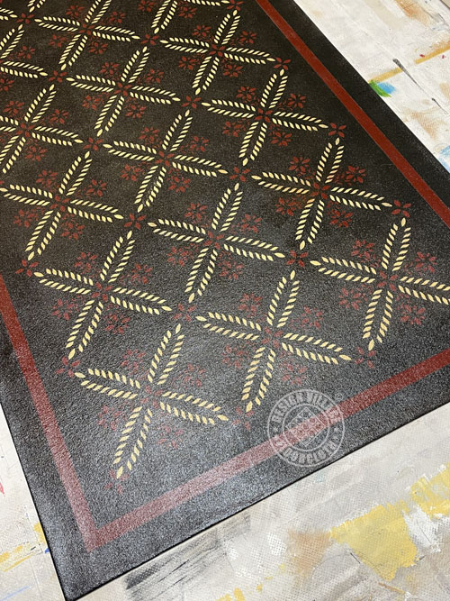 Colonial Flower Floorcloth