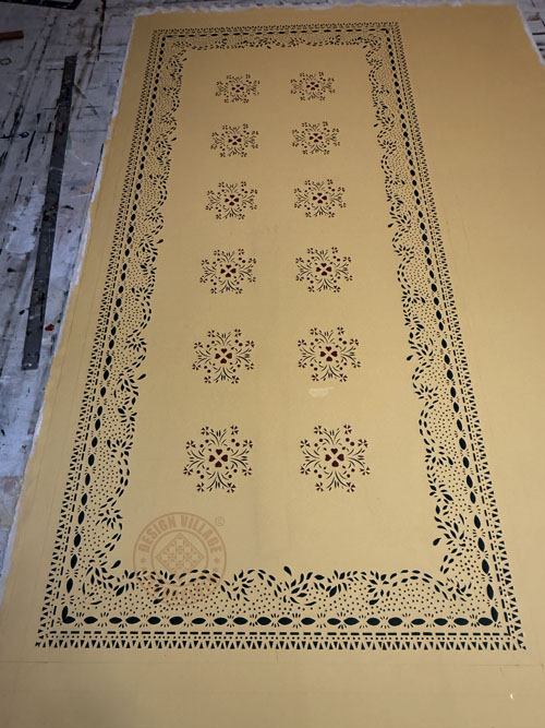 Sage-Wheeler Homestead Floorcloth