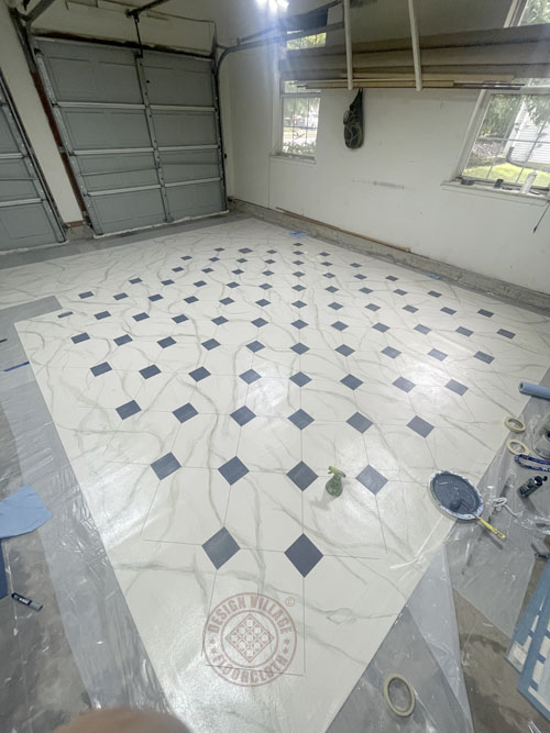 Schuyler Mansion Floorcloth, Albany