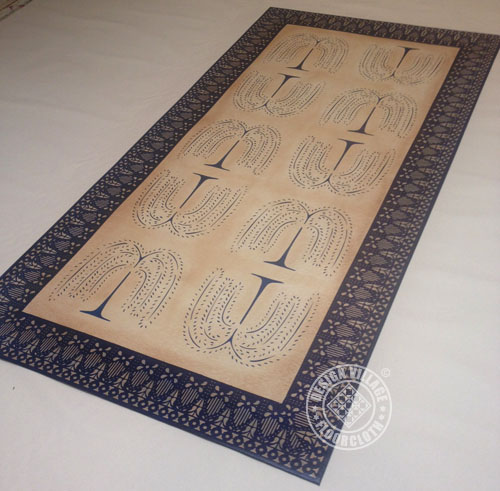 Blue Willow Floorcloth