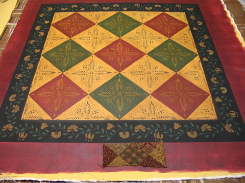 Durant House Floorcloth for Walls