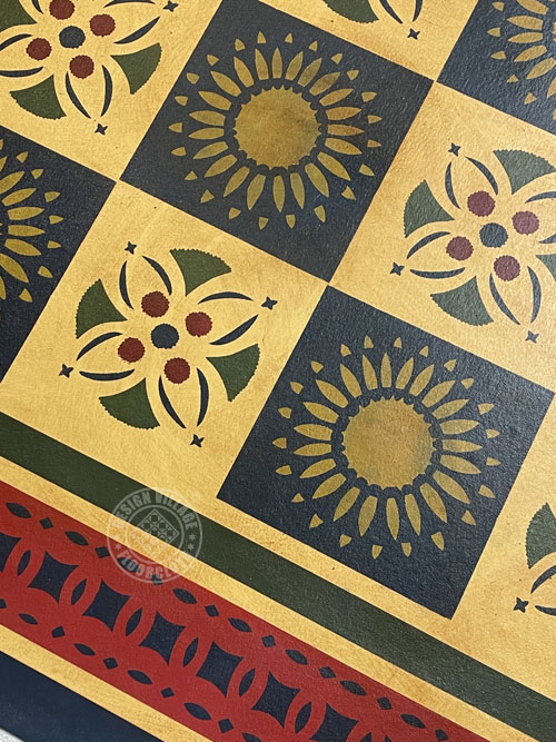 Early American Quilt Floorcloth