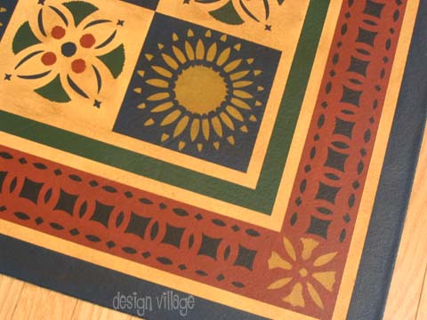Early American Quilt Floorcloth