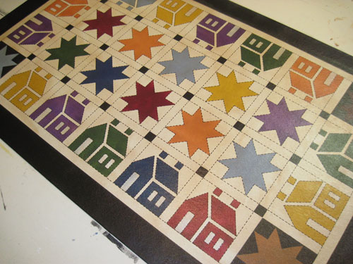 House n Star Floorcloth