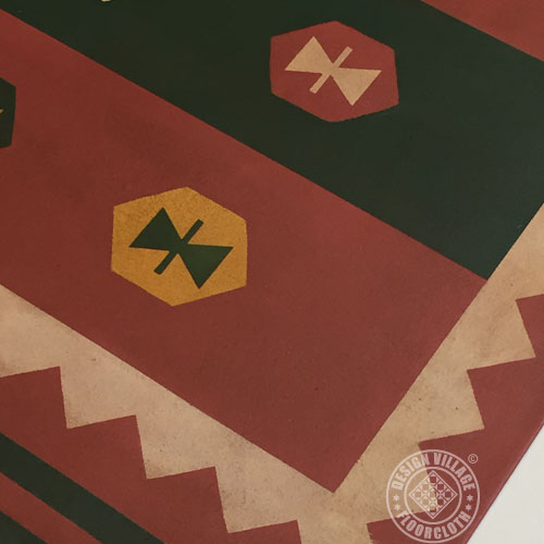 Montezuma Floorcloth 3x5