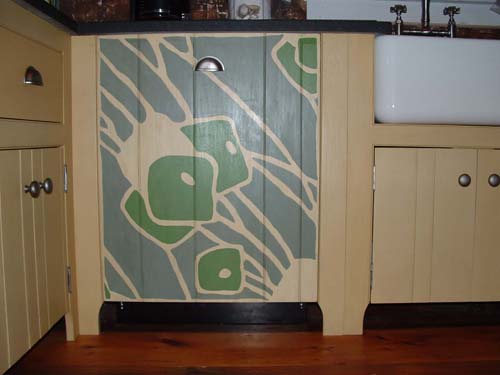 Overbeck design on dishwasher panel