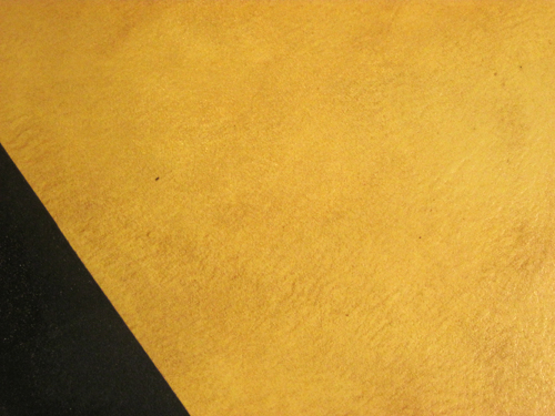 Pine Yellow Floorcloth with Black Border