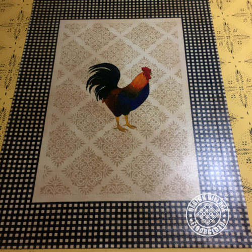Rooster Floorcloth
