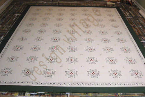 Sage Heart Leavenworth floorcloth