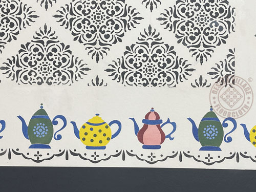 Tea Kettles Floorcloth