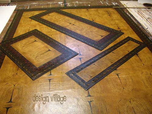 Primitive Willow Floorcloth