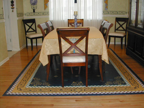 Dining Room Floorcloth