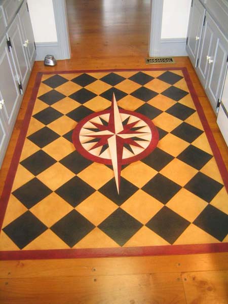 Mariners Compass Floorcloth
