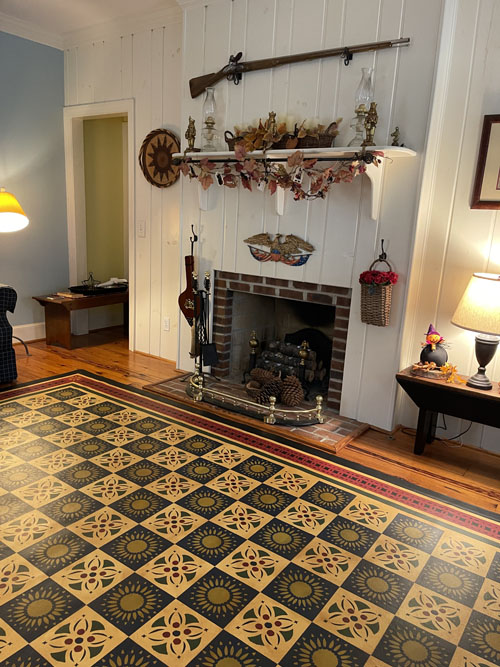 Early American Quilt Floorcloth