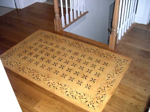 May House Floorcloth on Landing