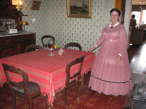 May House Floorcloth at Whaley House, San Diego, Ca