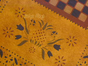 Williamsburg Checkerboard floorcloth 