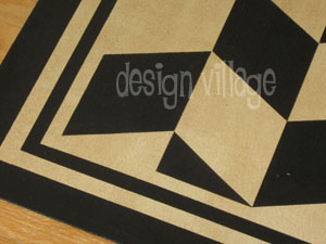 Herringbone Pattern Floorcloth