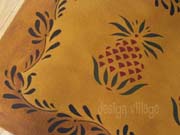 pineapple floorcloth