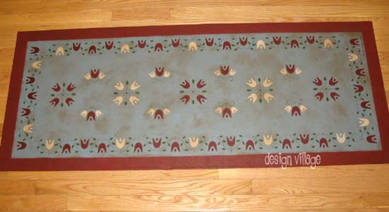 Amish Tulip Floorcloth