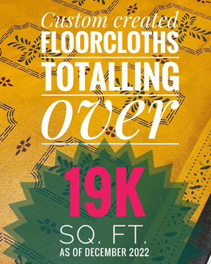 19K sq ft floorcloth