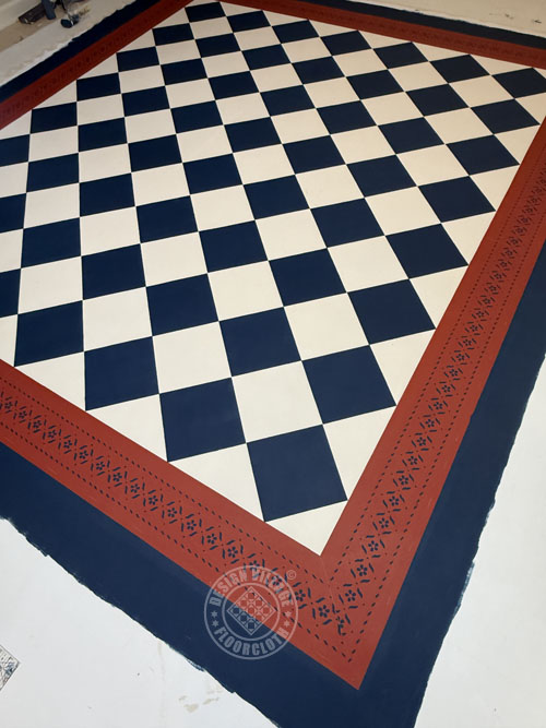 Sherwood with diamonds Floorcloth