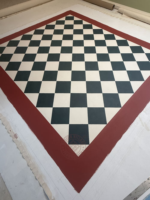 Sherwood with diamonds Floorcloth