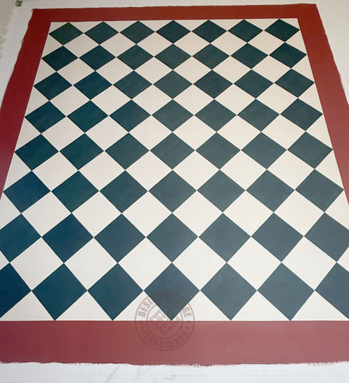 Sherwood with diamonds Floorcloth