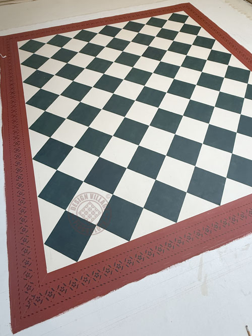Sherwood with diamonds Floorcloth