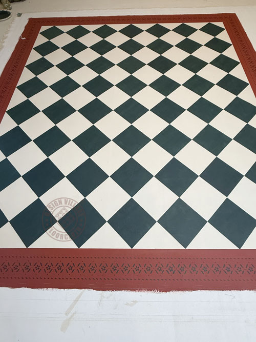 Sherwood with diamonds Floorcloth