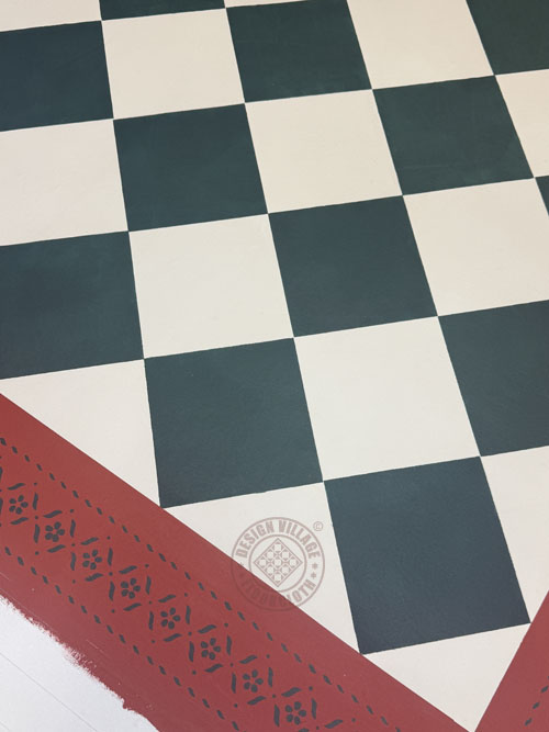 Sherwood with diamonds Floorcloth