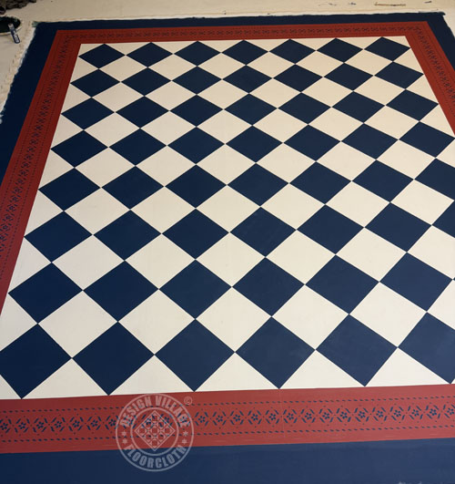 Sherwood with diamonds Floorcloth