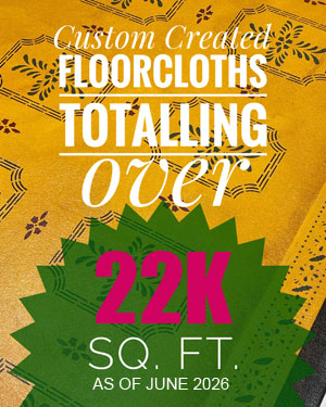 22K sq ft floorcloth